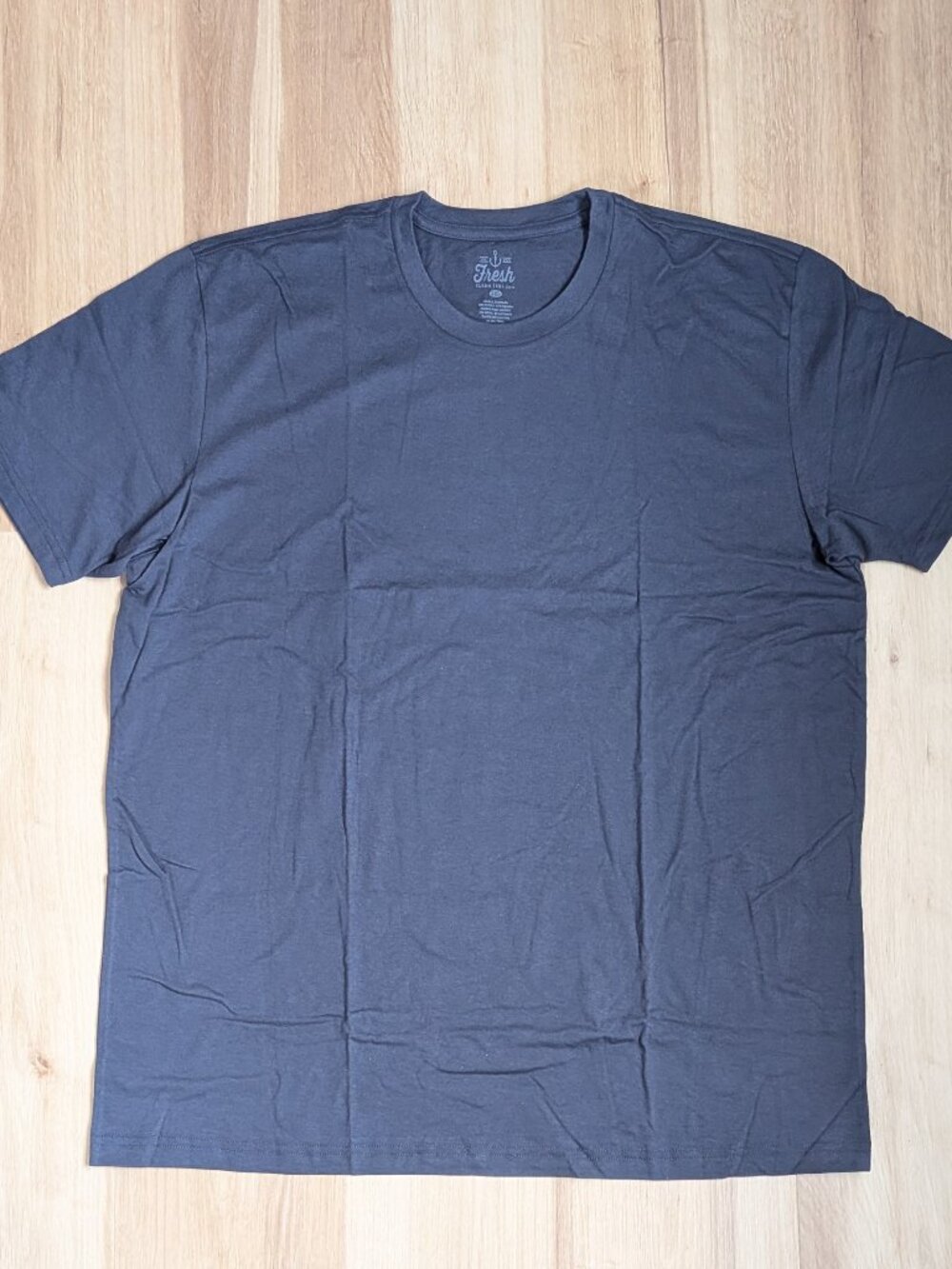 New Fresh Clean Tees Shirt Club Crew Neck T-Shirt Odyssey Blue 2XL Short Sleeve